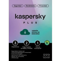 KL1042DDCFS - Kaspersky Plus LatAm 3 Dvc 2 Account KPM 1Y Bs DnP