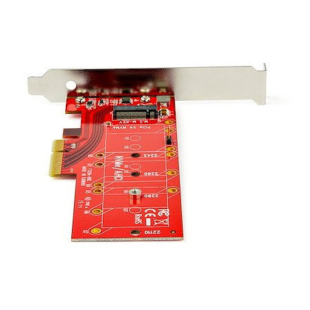 PEX4M2E1 - StarTech.com Adaptador PCI Express 3.0 x4 a M.2 para SSD - NGFF AHCI o NVMe - Adaptador de interfaz