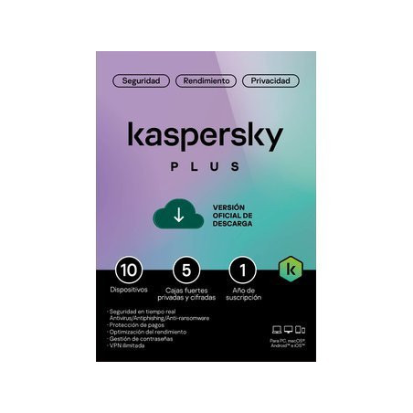 KL1042DDKFS - Kaspersky Plus LatAm 10 Dvc 5 Account KPM 1Y Bs DnP