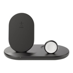 WIZ001ttBK - Belkin 3-in-1 - Base de carga inalámbrica - negro