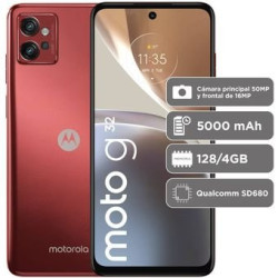 PAUT0037CO MOTO G32 128GB ROJO SATINADO