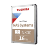 HDD-NTO-1124 - DISCO DURO NAS SATA 3.5 16TB 7200RPM 512MB TOSHIBA N300 HDWG31GXZSTA Garantia 3 Años