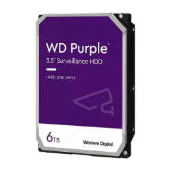 DISCO DURO SURV. SATA 3.5" 6TB 5400RPM 256MB WD PURPLE WD64PURZ Garantia 3 Años - HDD-NWD-1130