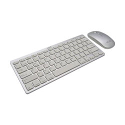 TEC-IXU-1082 - COMBO TECLADO INALAMBRICO DESKTOP LATAM + MOUSE 1600DPI SILVER (SIN PILAS) XUE® Garantia 1 Año