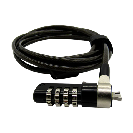 ACC-GXU-0653 - GUAYA SEGUR. LAPTOP 4-DIGITOS 2.0MT/4.2MM NOBLE WEDGE XUE® (CLAVE) Garantia 1 Año