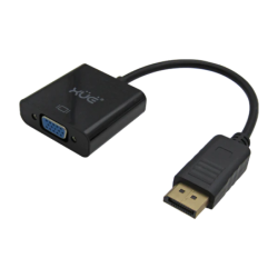 CNV-DXU-0485 - CONV DISPLAYPORT A VGA 1920x1080p (NEGRO) 20CM XUE® Garantia 1 Año