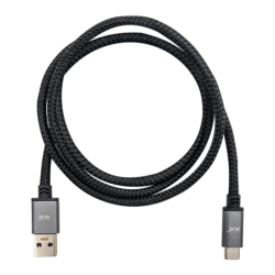 CNV-UXC-1028 - CONV USB-A 3.0 A USB-C 5V-3A 1M COLOR NEGRO BRAIDED (SOLO CARGA, NO DATOS) Garantia 1 Año