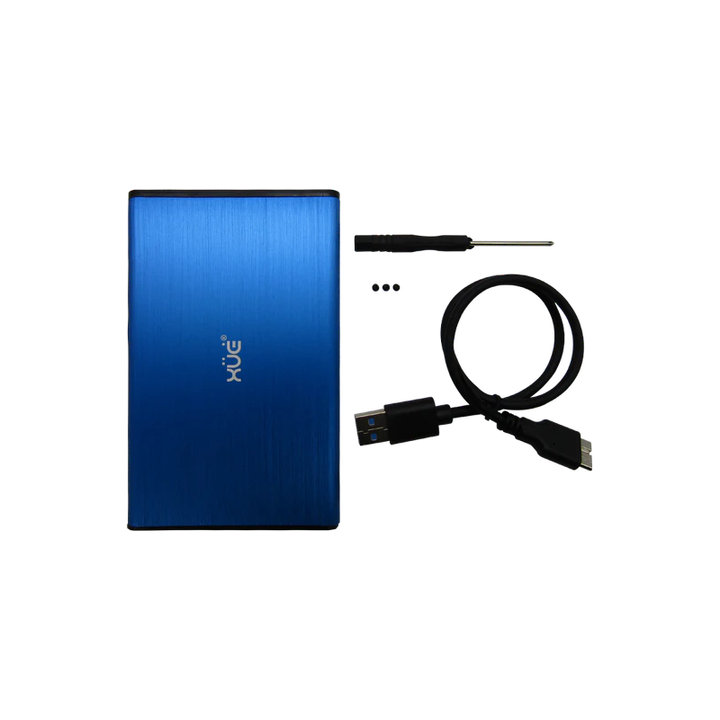 ACC-CXU-1055 - CAJA 2,5 SATA USB 3.0 EXT DD BLUE XUE® Garantia 6 Meses