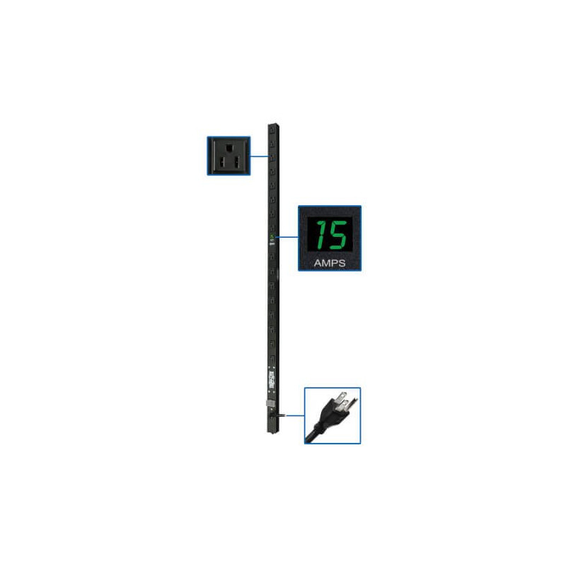 PDUMV15 1.4kW Single-Phase Metered PDU, 120V Out