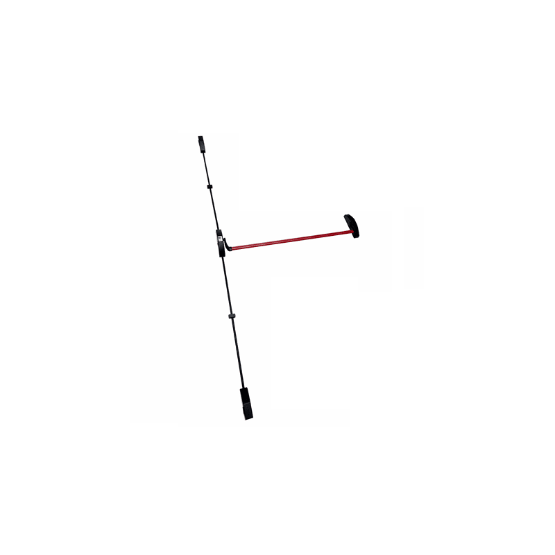 Barra antipánico vertical negro rojo - 0000037949