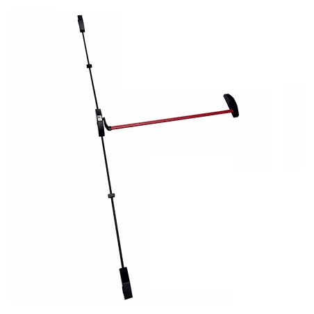 Barra antipánico vertical negro rojo - 0000037949