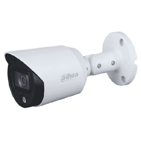 Cámara tipo bala 4 en 1, HDCVI/CVBS/AHD/TVI, 2MP(1080p), Dia/Noche Real, FULL COLOR, luz blanca - HAC-HFW1239TN-LED-0360B-S2