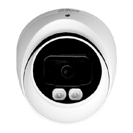 Cámara tipo domo 4 en 1, HDCVI/CVBS/AHD/TVI, 2MP(1080p), Dia/Noche Real, FULL COLOR, luz blanca - HAC-HDW1239TLQN-LED-0280B-S2