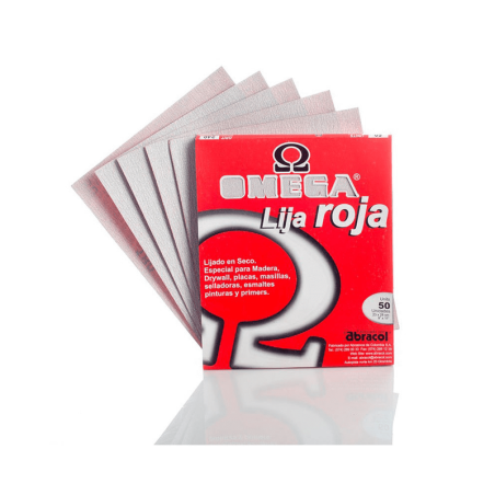 812027080 - Lija madera en seco roja g-80 abracol