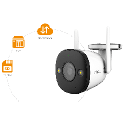 Cámara IP tipo Bala 2E, Wifi FULL COLOR, 2MP, IR Led 30m, lente 2.8mm, IMOU para visualización a través - IPC-F22FN-0280B-IMOU