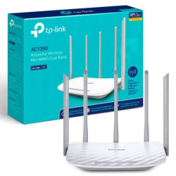 ARCHER C60 Router Inalámbrico doble banda AC, 2.4 GHz y 5 GHz Hasta 1350 Mbps, 5 antenas externas omnidireccional