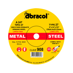 812209874 - Disco para pulir cd 9 x 1/4 a 908 abracol