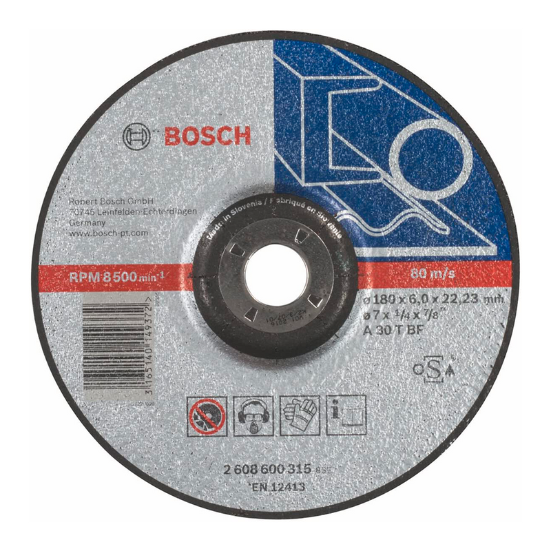 F1Y0030 - Disco pulir metal 7" x 1/4" x 7/8" expert