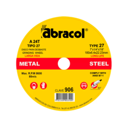 812207874 - Disco para pulir cd 7 x 1/4 a 906 abracol