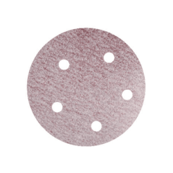 Disco lija velcro 5x8 huecos g240 rojo - 0000049679