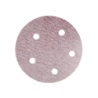 Disco lija velcro 5 x 8 huecos gr120 rojo - 0000049675