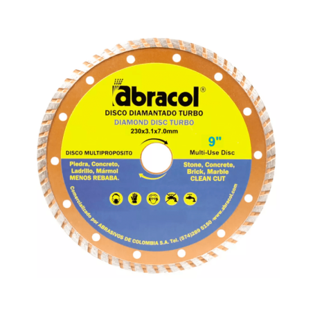812060145 - Disco diamantado 4.1/2 turbo abracol