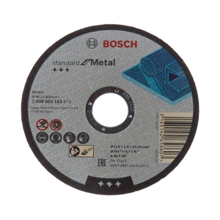 Disco corte metal 4.1/2" x 1/16"x 7/8" standard t-1 - 0000037754