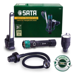 0000044728 - Linterna 3 en 1 recargable 350lm