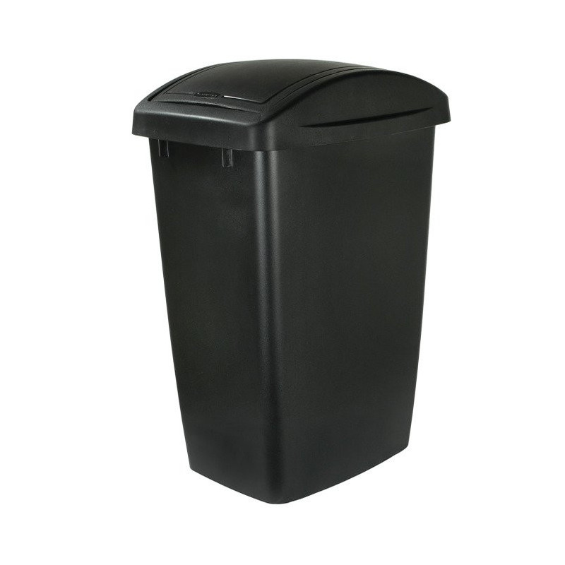 0000046526 - Contenedor De Tapa Vaivén 47 L - Negro