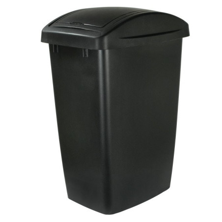 0000046526 - Contenedor De Tapa Vaivén 47 L - Negro