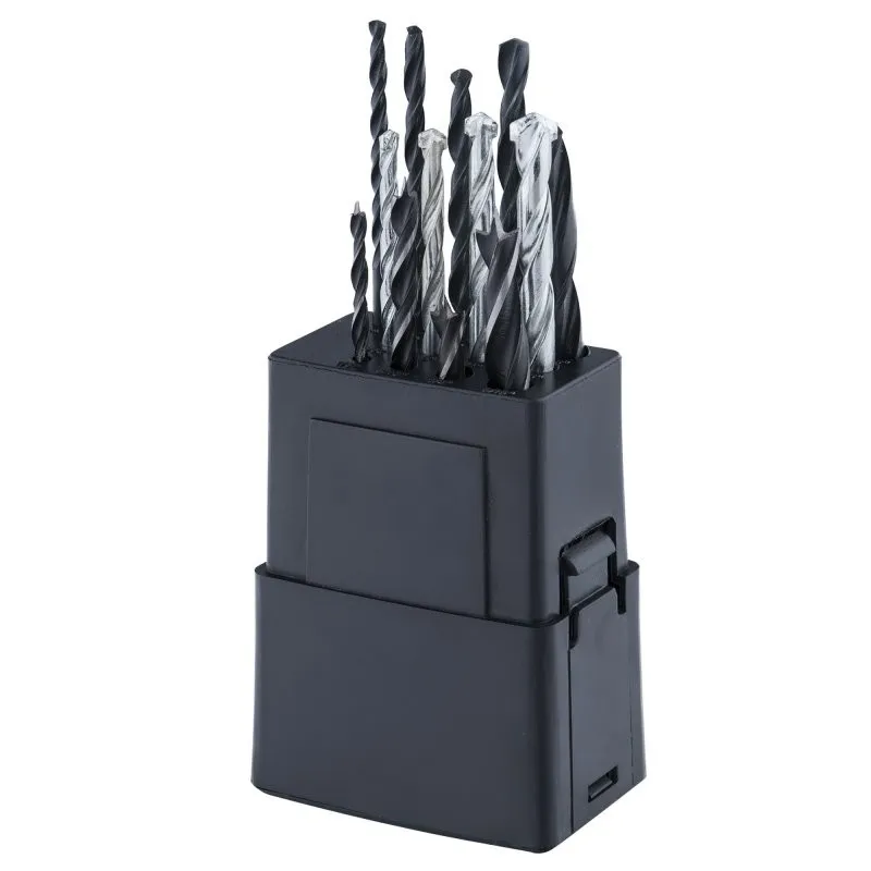 0000017902 - Brocas Metal Madera Y Muro De 1/8" A 5/16" Juego D