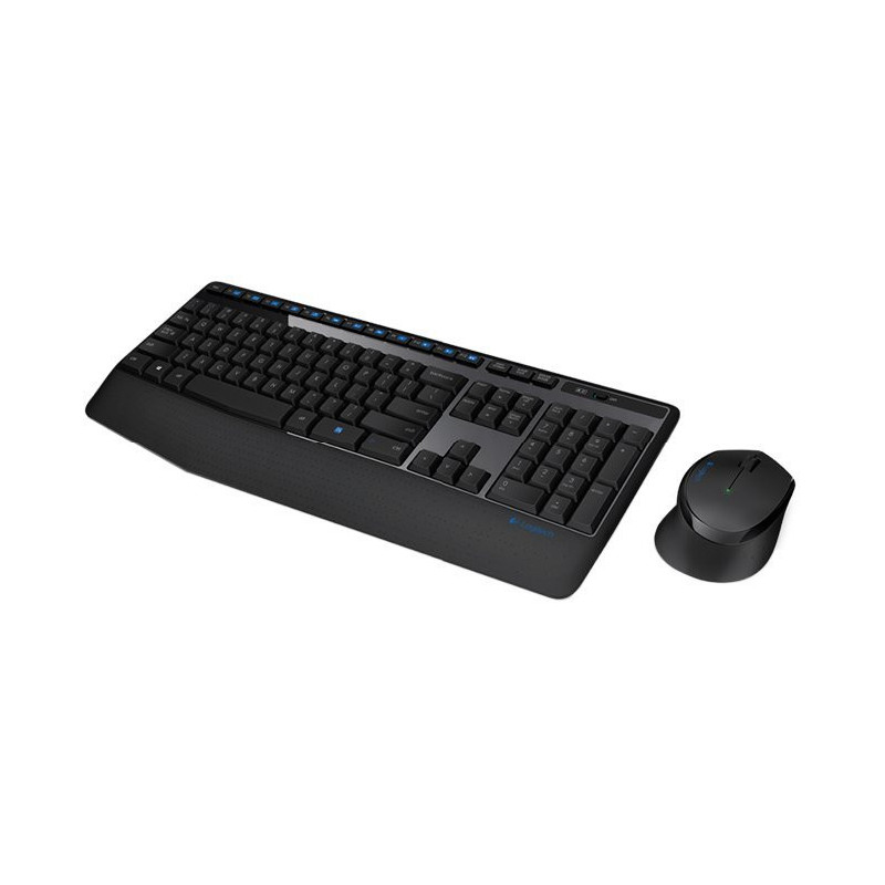 Combo Teclado y Mouse MK345 Logitech Español Inalámbrico Receptor USB Negro -920-007820