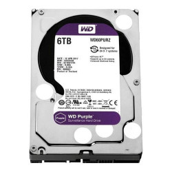 WD60PURZ Disco duro purple de 6tb 3 años de garantía para videovigilancia
