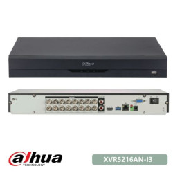 XVR 5 en 1, 10fps por 16CH@5M-N ó 15fps por 16CH@4M-N/1080p , soporta tecnología HDCVI/CVBS/AHD/TVI, 1MP, 2MP,4M-N y 5MP-N