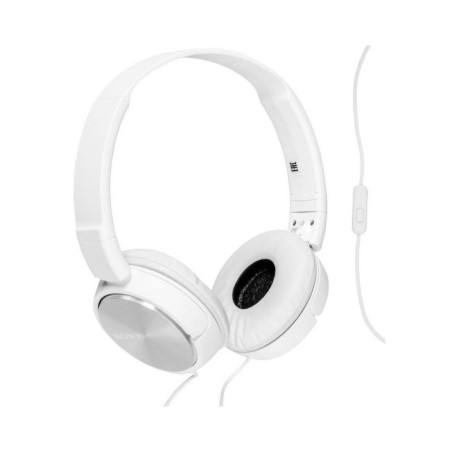 Audífonos de Diadema Sony MDR-ZX310AP color Blanco diseño plegable micrófono integrado de alta calidad - MDRZX310APWZUC