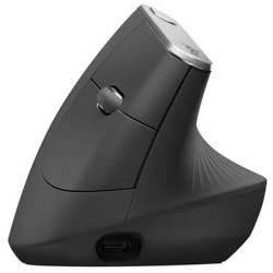 910-005447 - Mouse Mx Vertical Logitech 57 Bluetooth - Wireless Receptor USB Ergonómico Negro