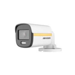 CAMARA MINI TURBO 4K COLORVU AUDIO TURRET EXIR LUZ BLANCA 20m 0.0005LUX F2.8MM IP67 METAL HIKVISION