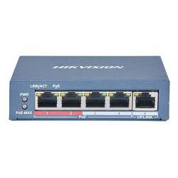 L2 5 PUERTOS 4/ 100 Mbps POE y 1/100 Mbps Ethernet POE 35W METALICO