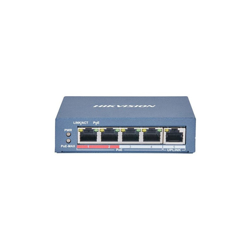 L2 5 PUERTOS 4/ 100 Mbps POE y 1/100 Mbps Ethernet POE 35W METALICO