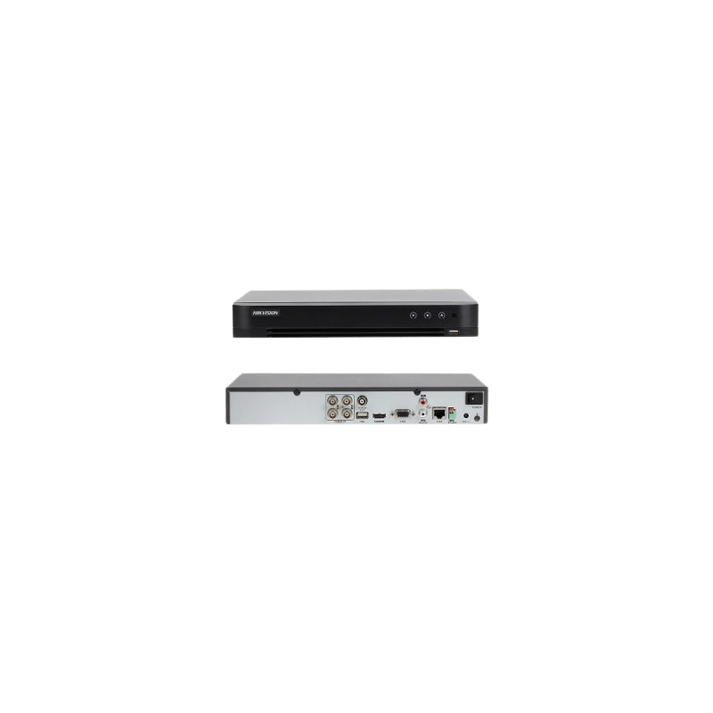 DVR 4CH TURBO 8MP 1BAHIA/10TB H.265+ ANALITICAS 30FPS HDMI/VGA METAL 2nd Gen AcuSense HIKVISION