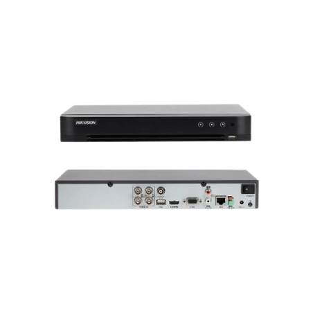 DVR 4CH TURBO 8MP 1BAHIA/10TB H.265+ ANALITICAS 30FPS HDMI/VGA METAL 2nd Gen AcuSense HIKVISION