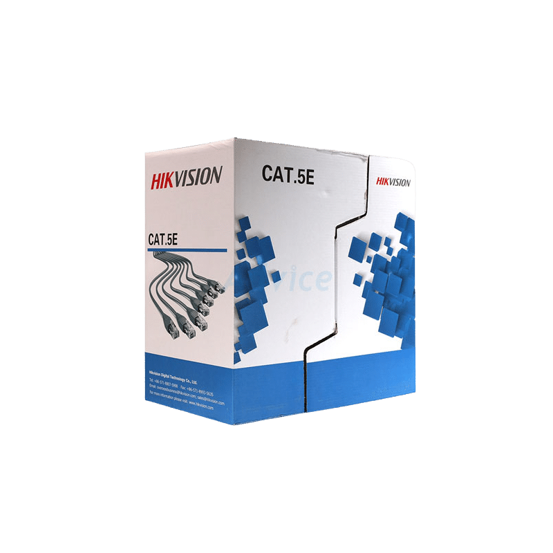 CABLE UTP CAT 5E GRIS USO CCTVCM 25awg 0.45mm UL HIKVISION X 305 MTS 100% COBRE