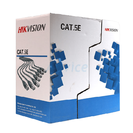 CABLE UTP CAT 5E GRIS USO CCTVCM 25awg 0.45mm UL HIKVISION X 305 MTS 100% COBRE