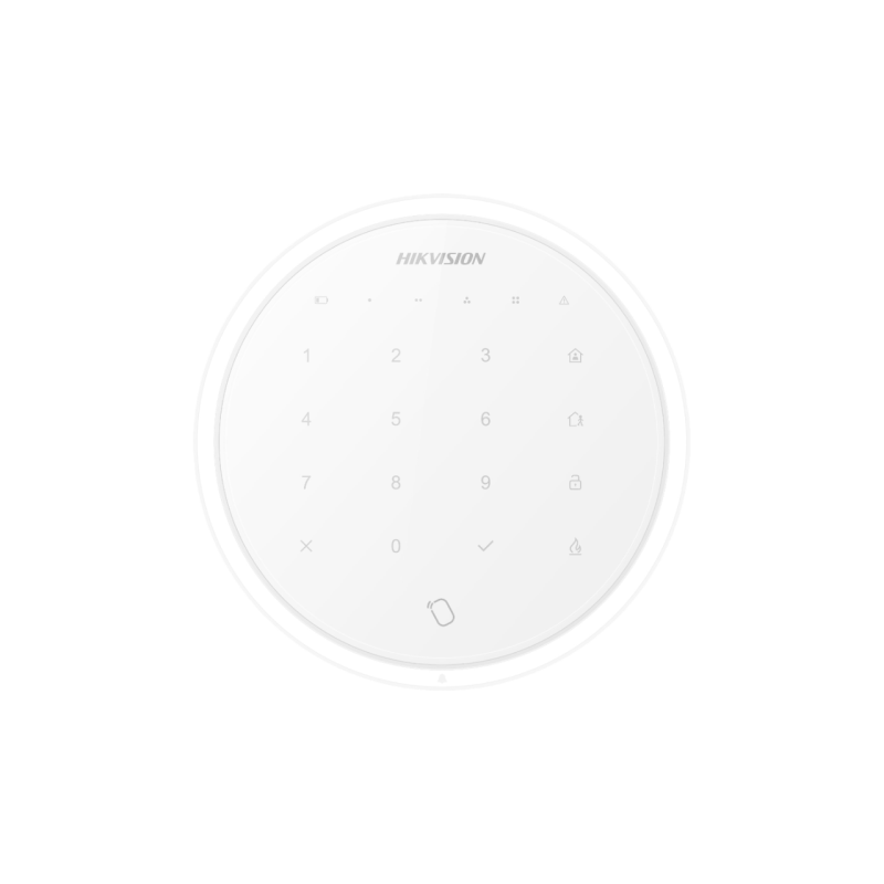 TECLADO INALAMBRICO COMPATIBLE CON PANELES DE ALARMA HIKVISION