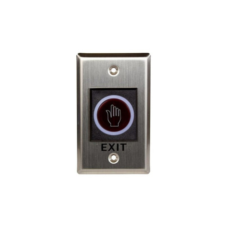 BOTON LIBERADOR SIN CONTACTO PARA ELECTROCERRADURAS DIMENSIONES 115*70*39MM SALIDAS NO/NC