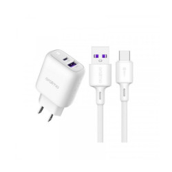OCW-A94D+C53-WHITE Cargador de Pared Oraimo Blanco Power Cube 3 PD 3.0 QC 3.0