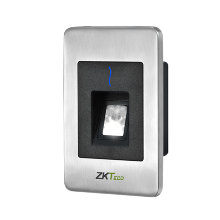 LECTORA HUELLAS SENSOR SILKID Y TARJETAS EM INTERFAZ RS485 CARCASA EN ACERO INOXIDABLE IP65