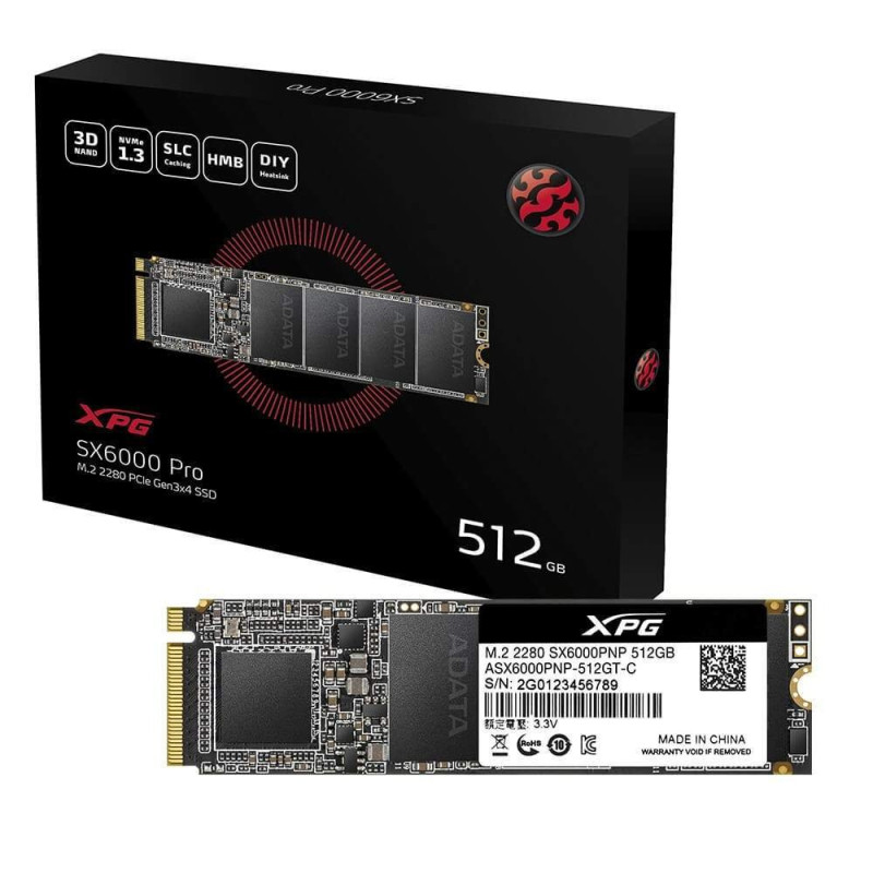 Unidad estado solido 512gb ASX6000PNP-512GT-C