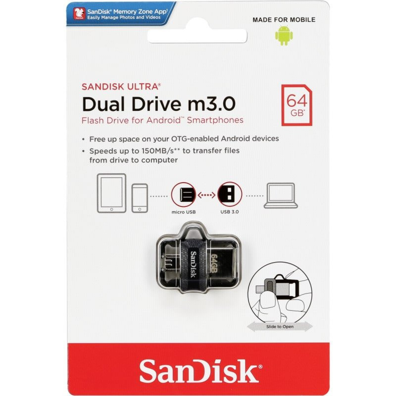 SDDD3-064G-G46 Memoria USB 64GB DUAL DRIVE