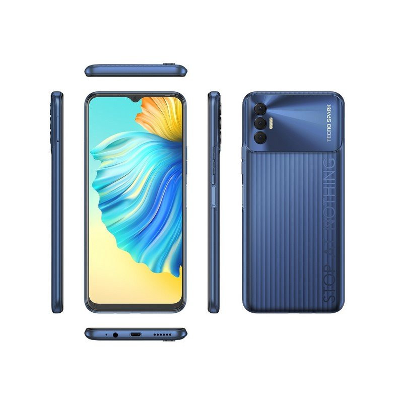 Celular Tecno Spark 8P 128GB 4GB Azul - KG7-128GB-ATLANTIC BLUE